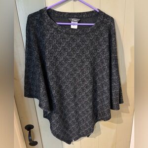 Ibex wool poncho top one size only